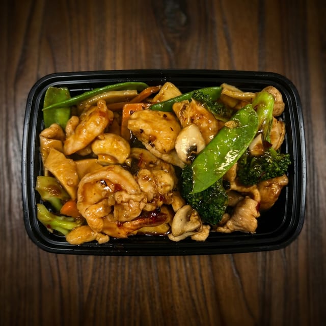 Hunan Chicken & Shrimp.