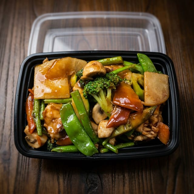 Oriental Pearl Pan Fried Noodles.