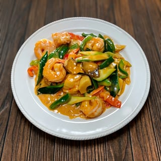 Shrimp with Red Curry