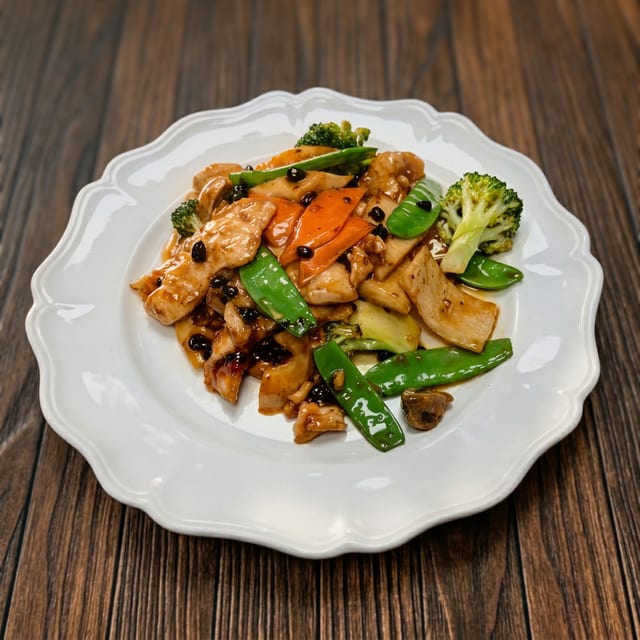 Chicken with Hunan Sauce.