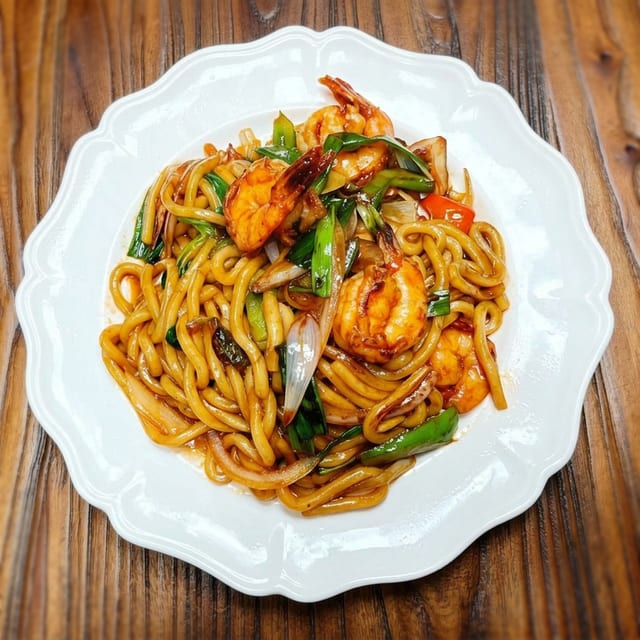 Shrimp Stir-Fried Udon.