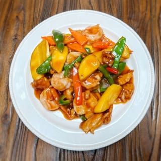 Shrimp with Mango Sauce