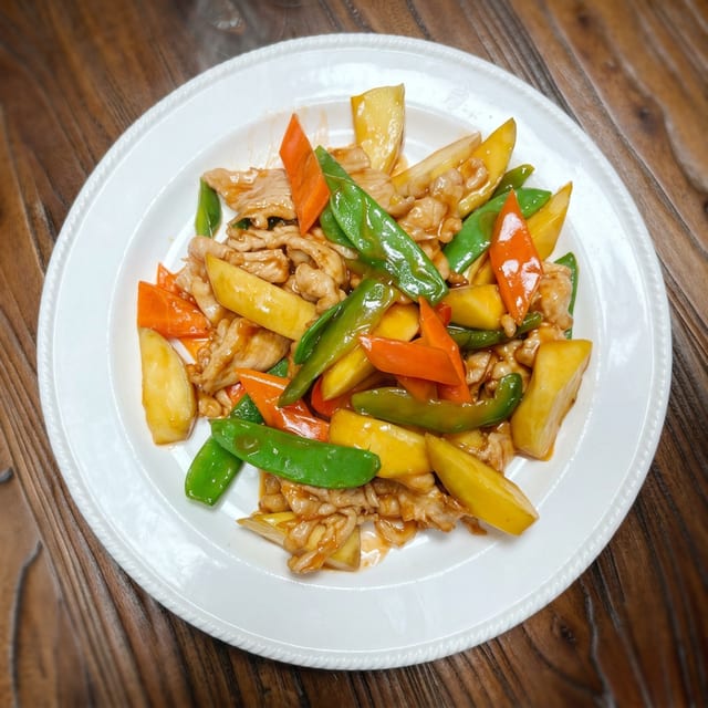 Chicken with Mango Sauce.