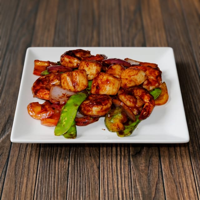 Oriental Pearl Shrimp & Scallop.