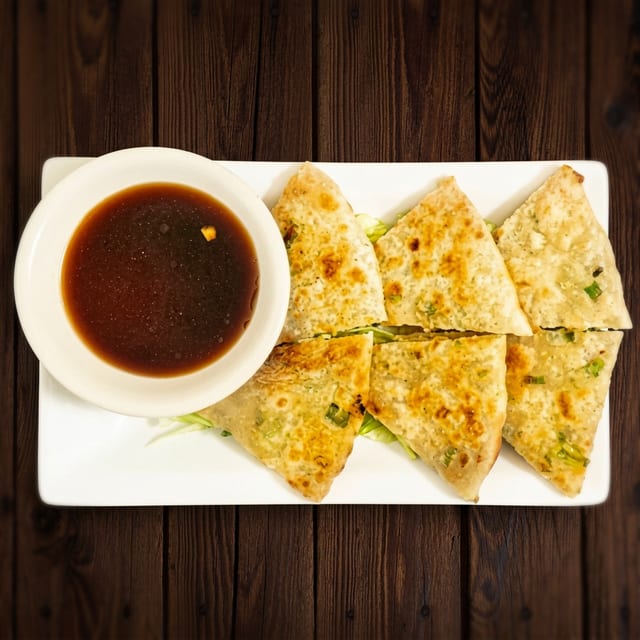 Pan-Fried Scallion Pancake.