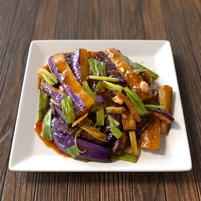 Eggplant in Garlic Sauce.